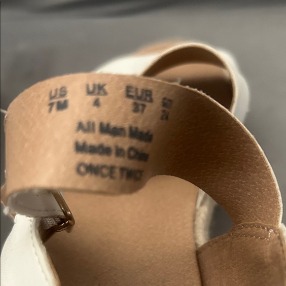 Dr Scholls White Espadrille Sandals - Picture 8 of 10